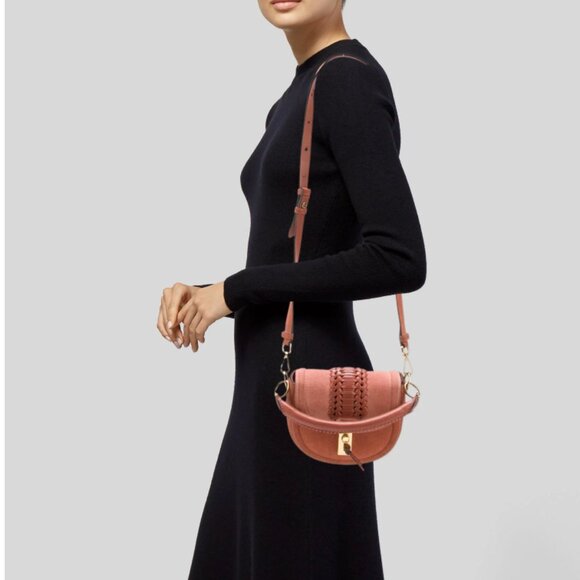 Altuzarra Ghianda Tubular Top Handle Mini Bag in Color Rust & Rose - Picture 5 of 13